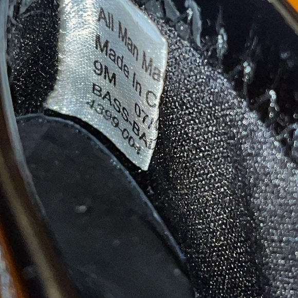 NWT Bass booties size 9 black patent leather side zip block heel square toe - Picture 7 of 11